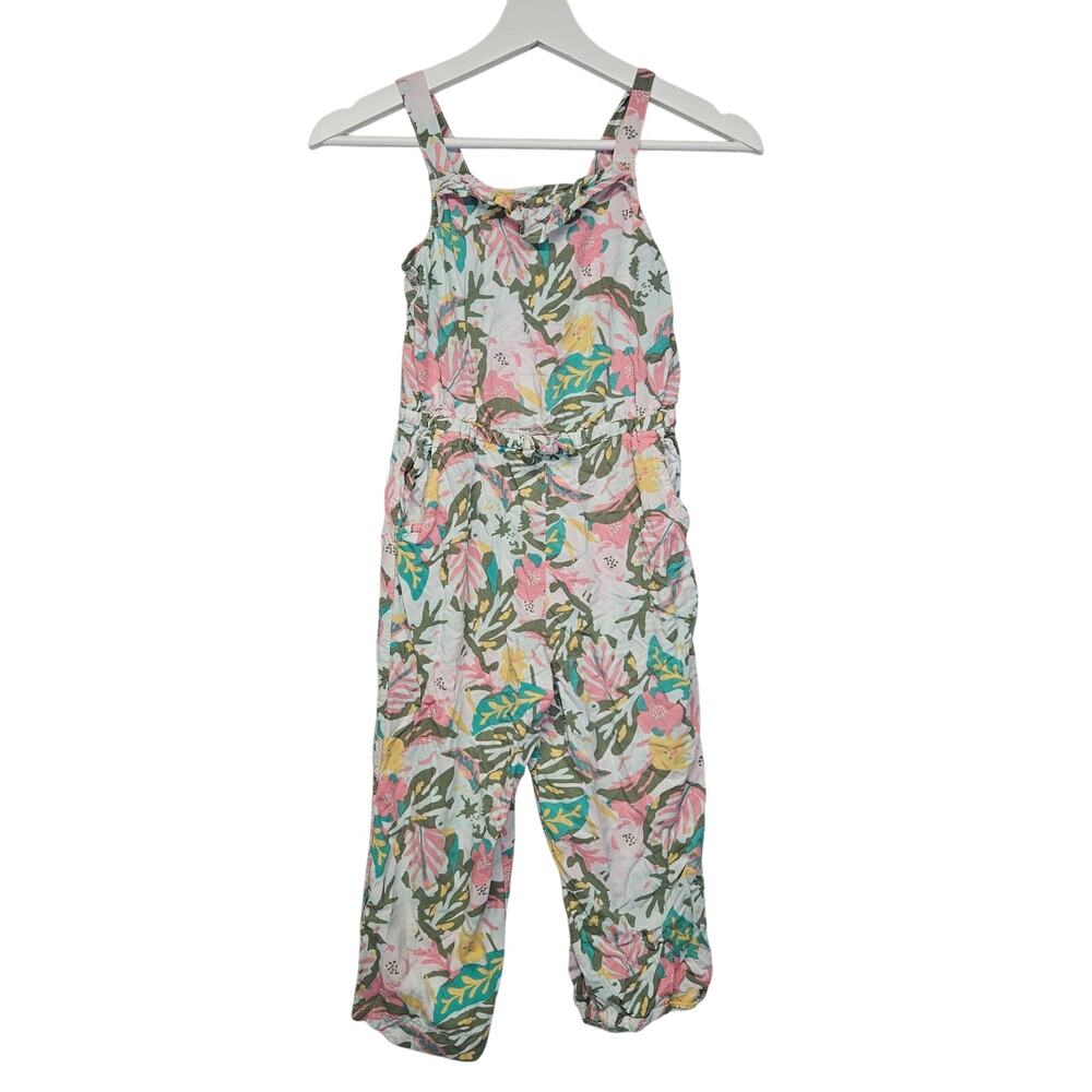 Cat & Jack Floral Sleeveless Cropped Jumpsuit for girls